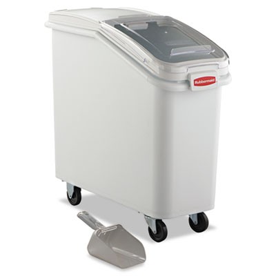 ProSave Mobile Ingredient Bin, 20.57gal, 13 1/8w x 29 1/4d x 28h, White