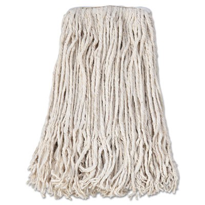 Mop Head, Cotton, Cut-End, White, 4-Ply, #24 Band