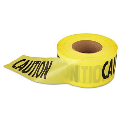 Caution Barricade Tape, 3 in x 1000 ft