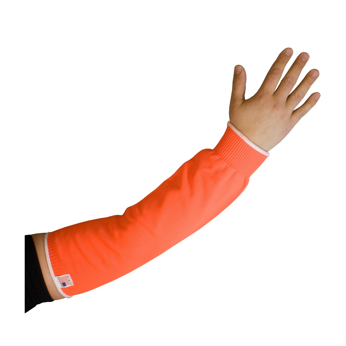 Pritex Sleeve, 18-inch, Neon Orange Narrow Width, Elastic Cuff