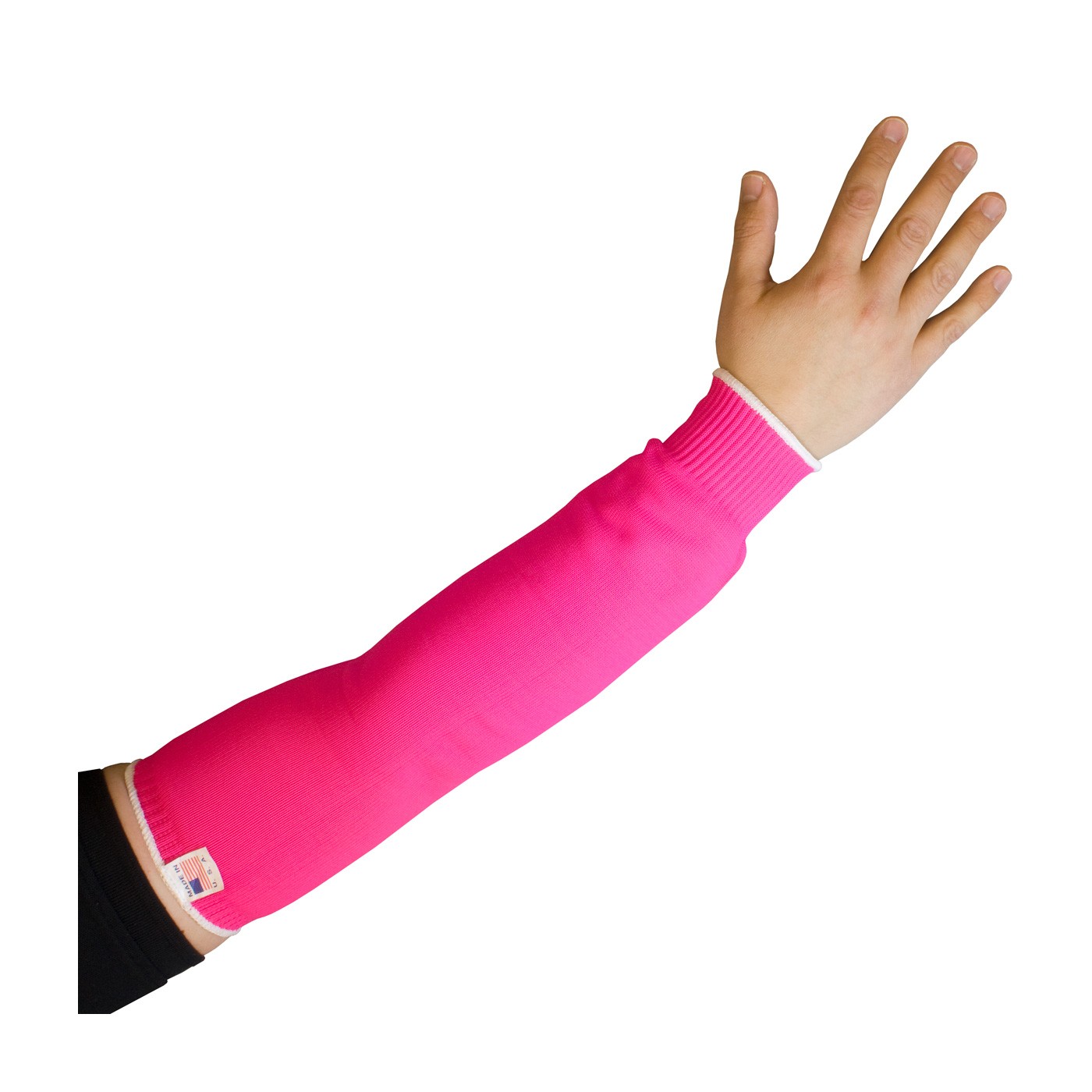 Pritex Sleeve, 18-inch, Neon Pink, Narrow Width, Elastic Cuff