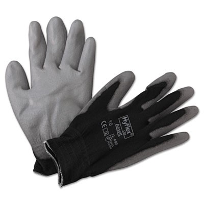HyFlex Lite Gloves, Black/Gray, Size 10 (X-Large)