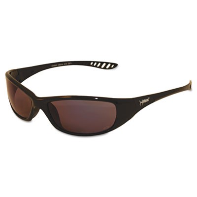 JACKSON SAFETY V40 HellRaiser Safety Glasses, Black Frame/Amber Lens, UV