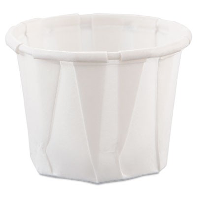 Treated Paper Soufflé Portion Cups, 3/4 oz., White, 250/Bag
