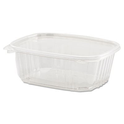 Clear Hinged Deli Container, Plastic, 32 oz, 7-1/4x6-2/5x2-5/8, 100/Bag