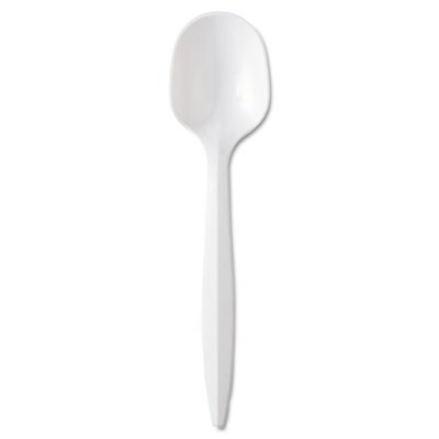 Medium-Weight Cutlery, 6 1/4", Soup Spoon, White