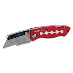 Knife Utility Lockback w/Blade Red