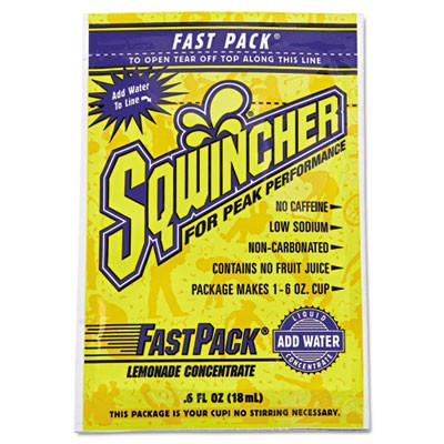 Fast Pack Drink Package, Lemonade, .6 Oz Packet