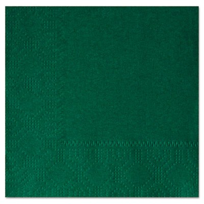 Beverage Napkins, Two-Ply 9 1/2" x 9 1/2", Hunter Green, Embossed