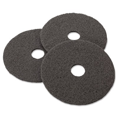 Pad Floor Stripping Black 17" Diameter 5/CS MCO08379