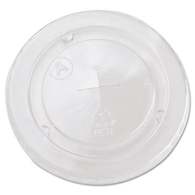 Cold Cup Straw-Slot Lids, Fits 20oz Cups, Clear