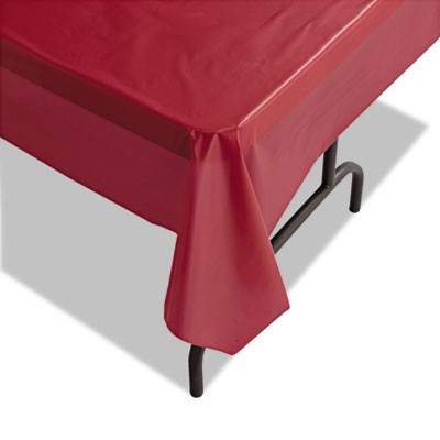 Plastic Tablecovers, 40" x 100ft, Burgundy