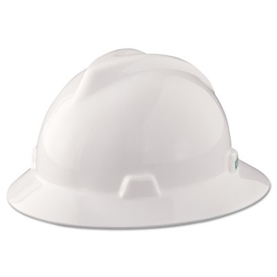 V-Gard Hard Hats, Staz-On Pin-Lock Suspension, White