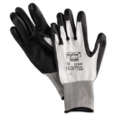 HyFlex Dyneema Cut-Protection Gloves, Gray, Size 10 (X-Large)