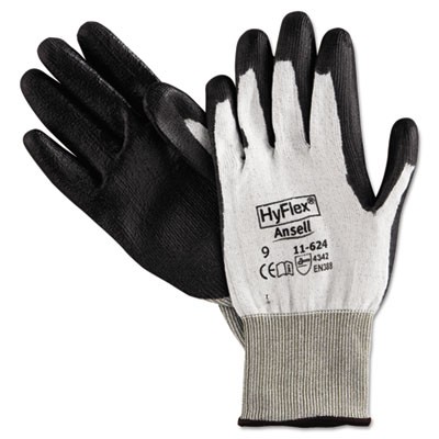 HyFlex Dyneema Cut-Protection Gloves, Gray, Size 9 (Large)