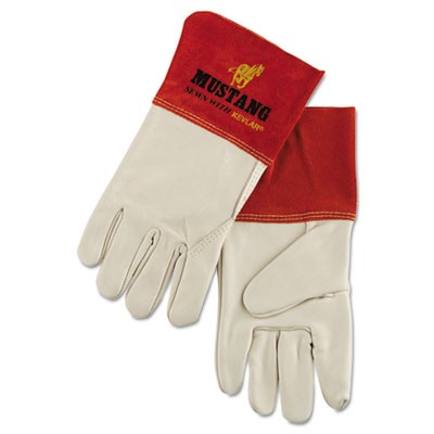 Mustang Mig/Tig Welder Gloves, Tan, X-Large