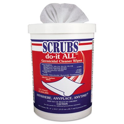 Do-it ALL Germicidal Cleaner Wipes, 6x10.5, Lemon-Lime