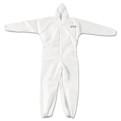 GP KLEENGUARD A20 EBC-H Coveralls, MICROFORCE SMS Fabric, White, X-Large