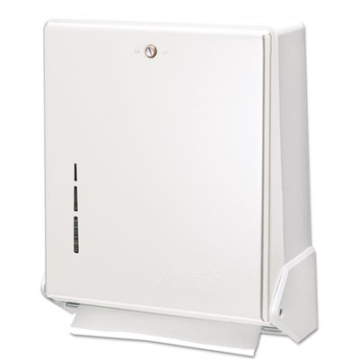 True Fold Metal Front Cabinet Towel Dispenser, 11 5/8x5x14 1/2, White