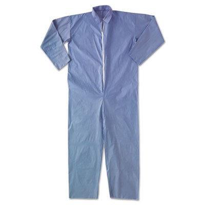 KLEENGUARD A65 Flame-Resistant Coveralls, Blue, X-Large