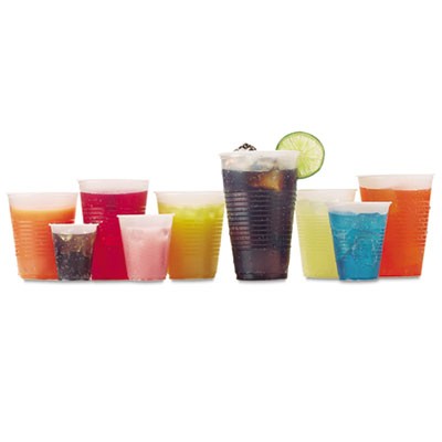 RK Crisscross Cold Drink Cups, 3 oz, Clear