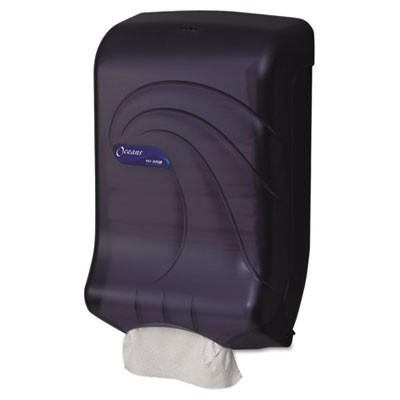 Towel Dispenser Trans Black 11-3/4wx6-1/4dx18h Oceans Ultrafold 1/CS