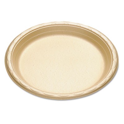 enviroware Foam Dinnerware, Plate, 9”, Wheat