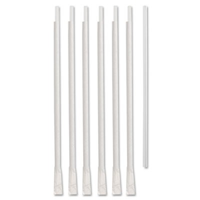 Tall Giant Straws, Wrapped, 10 1/4, Translucent