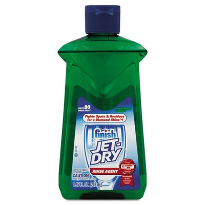 Jet-Dry Rinse Agent, Green Apple Vinegar, 8.45 oz Bottle