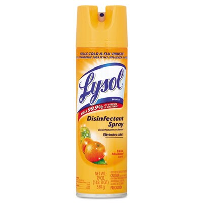 Disinfectant Spray, Citrus Meadow Scent, 19 oz Aerosol