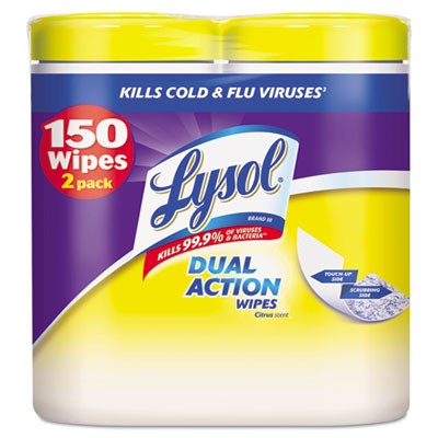 Disinfecting Wipes, 7x8, Citrus, White