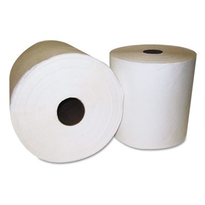 Hardwound Roll Towels, 8" x 800ft, White