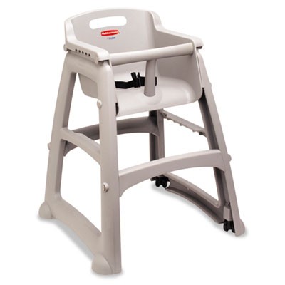 Sturdy Chair Youth Seat, Roll, Plastic, 23 3/8w x 23 1/2d x 29 3/4h, Platinum