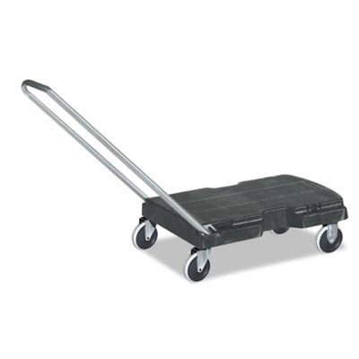 Straight Handle Triple Trolley, 500lb, 20 1/2w x 32 1/2d x 35h, Black