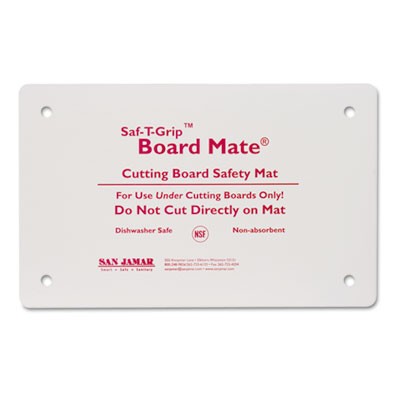 Saf-T-Grip Board-Mates, Thermoplastic Rubber, 18w x 13d x 1/8h, White