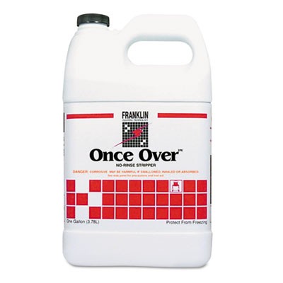 Once Over Floor Stripper, Mint Scent, Liquid, 1 gal. Bottle