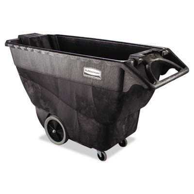 Heavy-Duty Utility Cart, 500-lb Cap., 2 Shelves, 25 7/8x45-1/4x37-1/8, Black