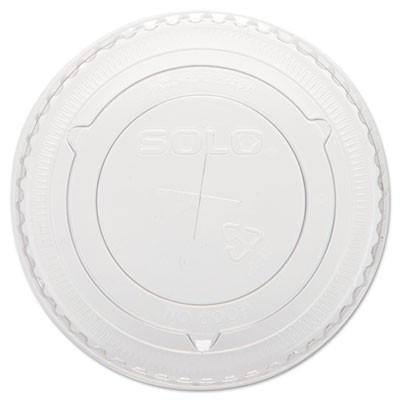 Straw-Slot Cold Cup Lids, 10oz Cups, Clear