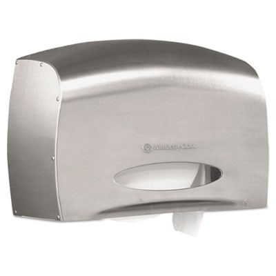 Coreless JRT Bath Tissue Dispenser, E-Z Load, 6x9.8x14.3,Stainless Steel