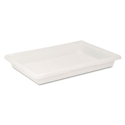 Food/Tote Boxes, Polyethylene, 5 gal, White, 26"H x 18"W x 3 1/2"D