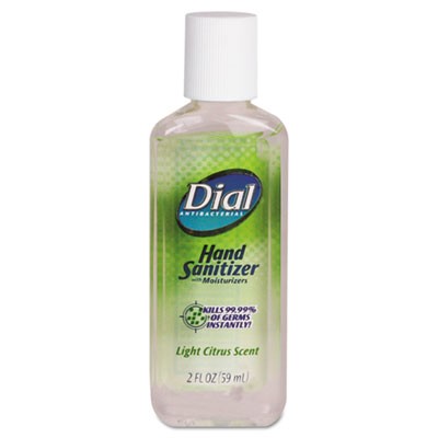 Scented Antibacterial Gel Sanitizer with Moisturizer, 2 oz. Light Citrus