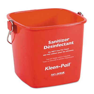 Kleen-Pail, 6qt, Plastic, Red