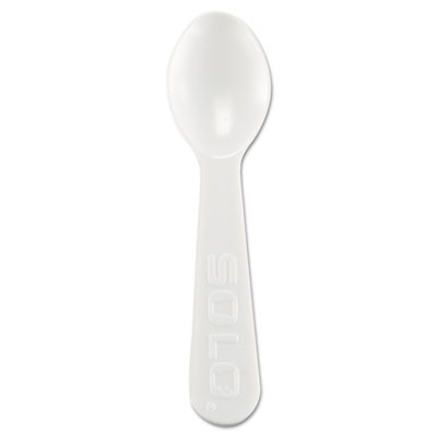 Lightweight Plastic Taster Spoon, White, 3,000/Case