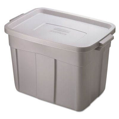 Roughneck Storage Box, 18 gal, Steel Gray