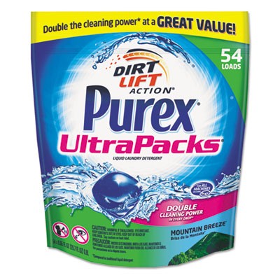 Ultrapacks Liquid Laundry Detergent, Mountain Fresh, 54 Packets/Pack