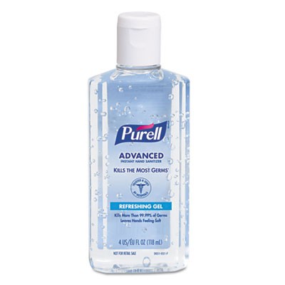 Instant Hand Sanitizer, 4-oz. Flip-Cap Bottle