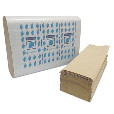 Multi-Fold Paper Towels, Kraft, 1-Ply