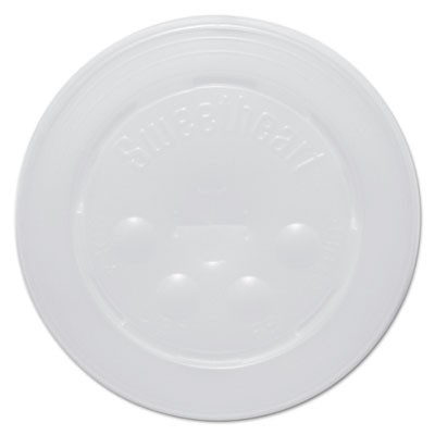 Straw-Slot Cold Cup Lids, 16oz Cups, Translucent