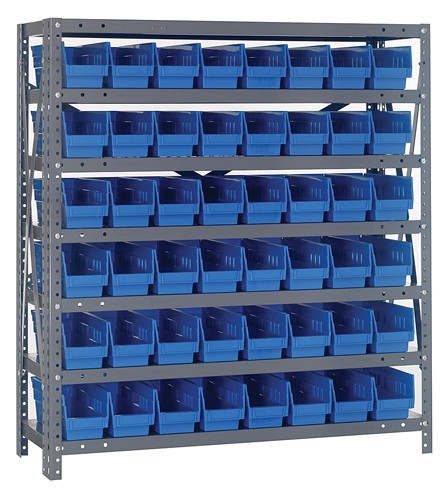 Bin Shelving System 18" x 36" x 39" Blue