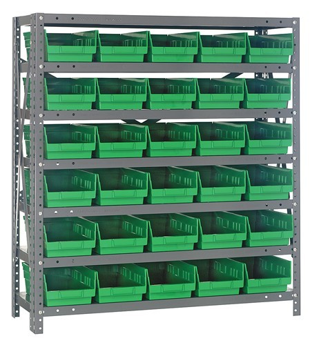 Shelf Bin Systems 18" x 36" x 39" Green